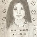 MATILDA-ROSE VIGNALE - ACTRICE - DESSIN ( 21 x 14,8 cm ) - EDOUARDO - 2014