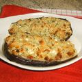 " Aubergines farcies et gratinées "