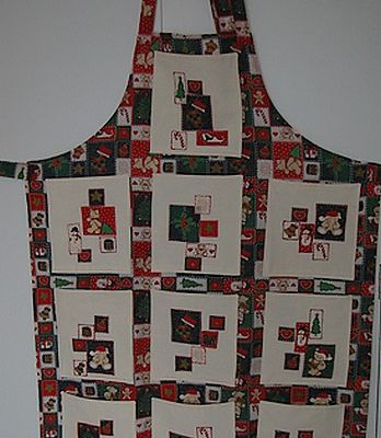 Tablier à poches pour Noël