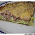 QUICHE VIANDE HACHEE-CHOU-VERT-GRUYERE ET PÂTE BRISEE AUX HERBES 