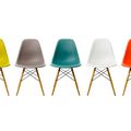 Chaises EAMES DSW Vitra pieds clairs 