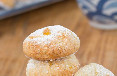 Amaretti à l'orange confite