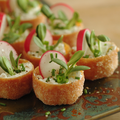 Tiens, tu fais pousser quoi, toi ? ... Euh ... des palmiers sur des petites bouchées apéritives !