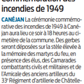 Commémoration incendies de 1949