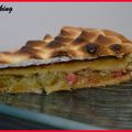 Tarte Rhubarbe-Groseille Meringuée