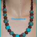 turquoise et chocolat