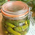 Cornichons au vinaigre et épices