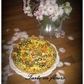 Tarte en fleurs courgette et saumon