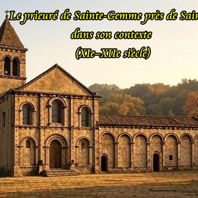 Le prieuré de Sainte-Gemme près de Saintes dans son contexte (XIᵉ–XIIᵉ siècle)
