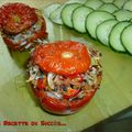 Tomates farcies aux trois riz