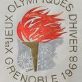 La flamme olympique pour les Jeux de Grenoble 1968