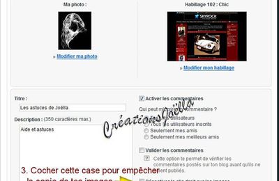 Comment activer le système anti-copie de vos images