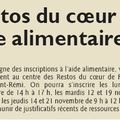 La campagne des inscriptions à l'aide alimentaire au centre des Restos du Coeur de Forbach.