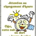 Changement d'heure dimanche