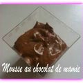 MOUSSE AU CHOCOLAT DE MAMIE