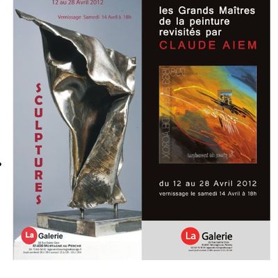 VERNISSAGE SAMEDI 14 AVRIL // LA GALERIE-Mortagne au Perche 