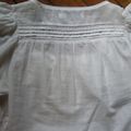 Blouse Zara, blanche, romantique