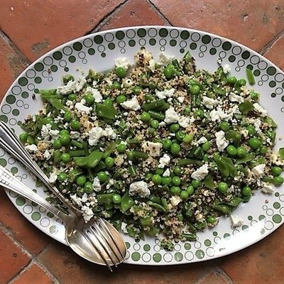 SALADE DE QUINOA AUX LEGUMES VERTS