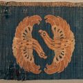 Blue Samite with Goose Roundels, Liao Dynasty (907-1125)