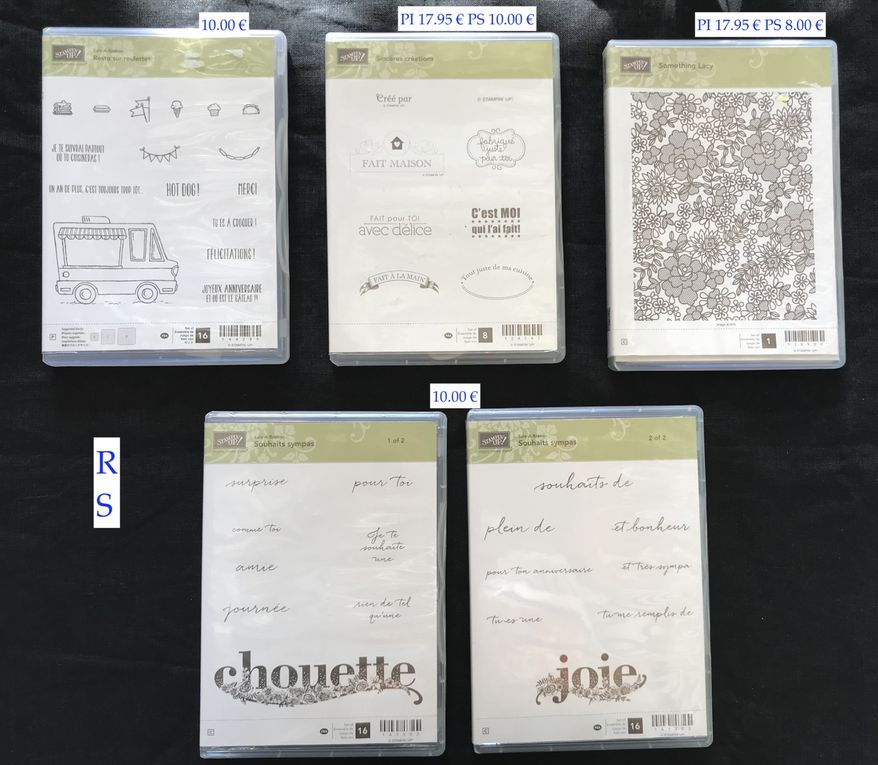 Sets de Tampons et Tampons à la pièce de I à T