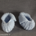 Chaussons naissance bleus