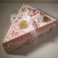 Cake box et pot à crayon shabby