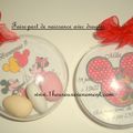 Faire-part de naissance original Minnie.