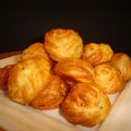 gougères au saumon comté et coriandre