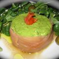 Tartare d'avocat au saumon fumé