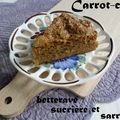 Carrot-Cake à la betterave sucrière et sarrasin