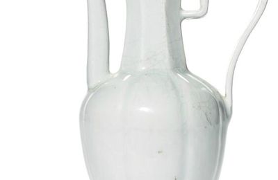 A Qingbai lobed ewer, Song dynasty