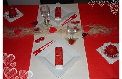 table de saint-valentin