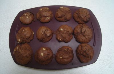 Muffins au chocolat et graines de tournesol