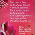 POEME DE LA SAINT VALENTIN