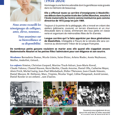 Hommage à Madame Bour (1934-2024)