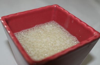 Perles de tapioca façon riz au lait