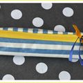 Trousse "petit marin" en toile enduite 