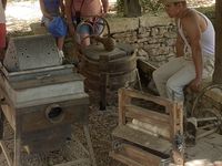 les machines à laver et l'essoreuse