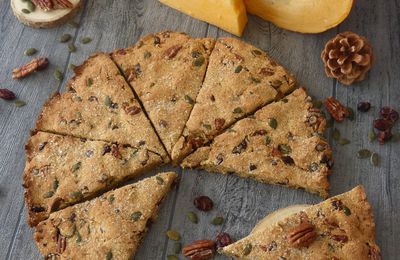 Scones au potimarron et cramberrie