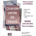 Grande vente de tissus