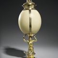 Œuf d'autruche et monture en vermeil par Elias Adam, Augsbourg, 1717-1721