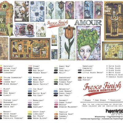 Fresco finish chalk acrylics