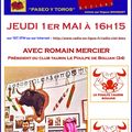 jeudi 1er mai et plus - paseo y toros sur RCB