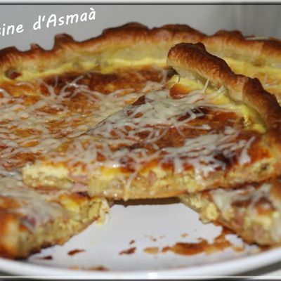 Quiche au jambon de dinde et curry 