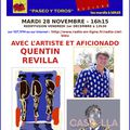 PASEO Y TOROS AVEC QUENTIN REVILLA - ARTISTE ET AFICIONADO