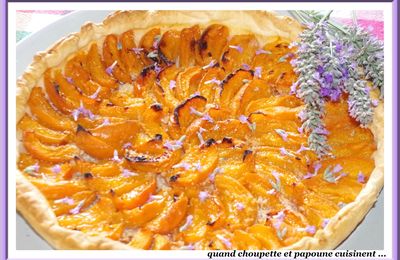 TARTE A L'ABRICOTS ET A LA LAVANDE
