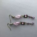 Boucles d’oreilles roses 