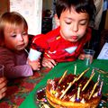 Gâteau d'anniversaire nutella et mascarpone pour petit mec