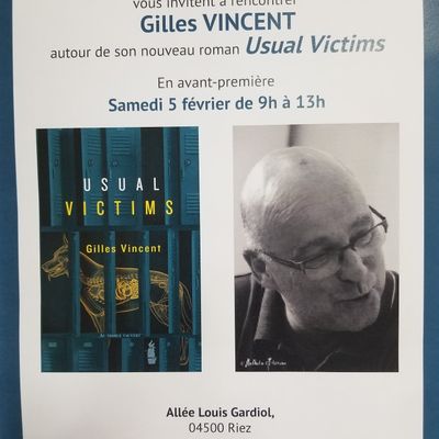 Dédicace: Gilles Vincent à la Librairie Jaubert Samedi 5 Février de 9h00 à 13h00