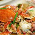 Crabe aux gingembres et ciboules